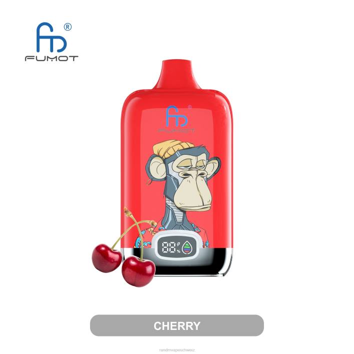 RandM Tornado Schweiz | Fumot Original RandM Digital Box 00P213 12000-Akku und Liquid-Display-Vape-Gerät gemischte Beeren